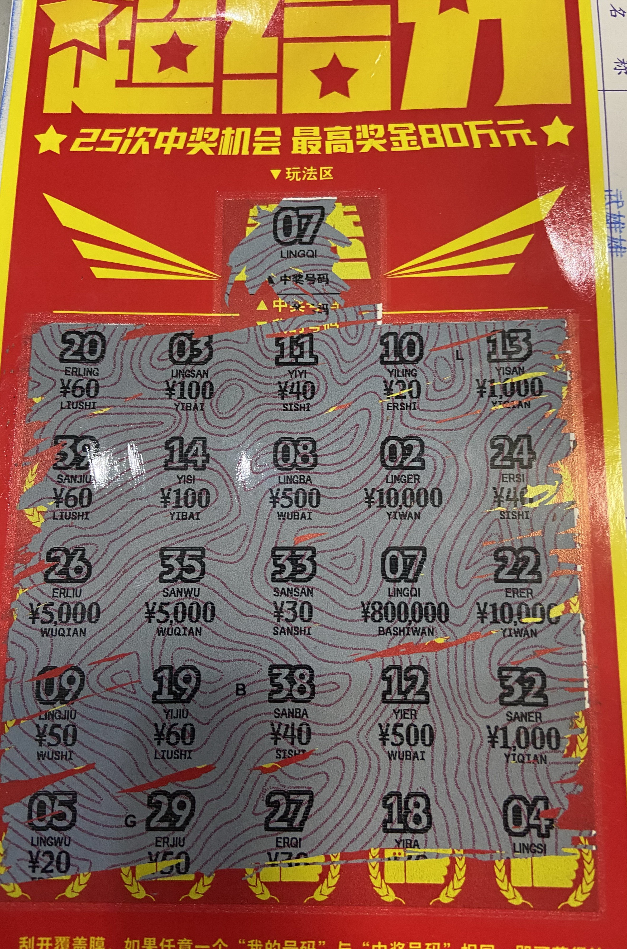 我省首个刮刮乐超给力80万大奖在武汉横空出世